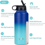 Stainless Steel Double Wall Water Bottle, Sweat-Proof Vacuum Insulated Bottle with Straw Lid (18Oz, 22Oz, 32Oz), BPA Free to Keep Beverages Cold for 24 Hrs or Hot for 12 Hrs Stainless Steel Double Wall Water Bottle, Sweat-Proof Vacuum Insulated Bottle with Straw Lid (18Oz, 22Oz, 32Oz), BPA Free to Keep Beverages Cold for 24 Hrs or Hot for 12 Hrs