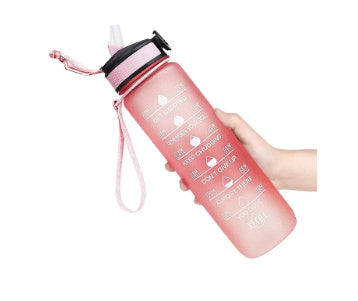10 00Ml Sports Water Bottle Gradient Plastic Water Cup 10 00Ml Sports Water Bottle Gradient Plastic Water Cup