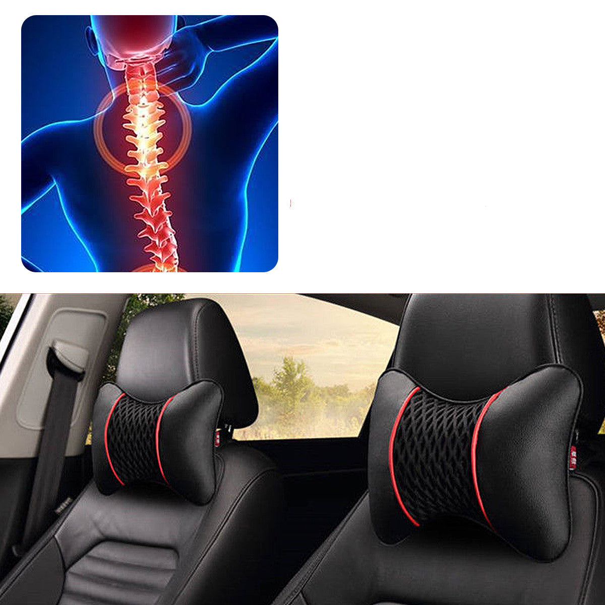 New car neck headrest