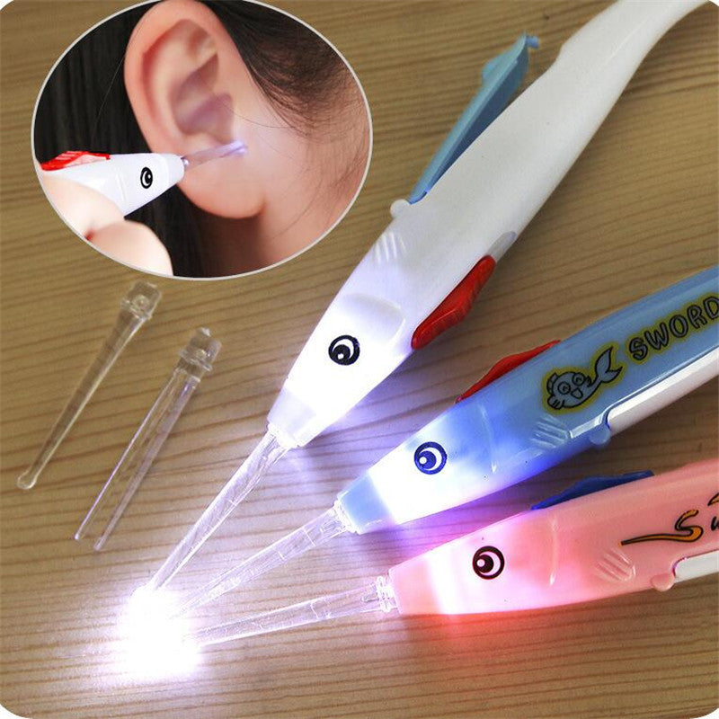 Cartoon Fish-shaped Luminous Ear Pick Detachable
