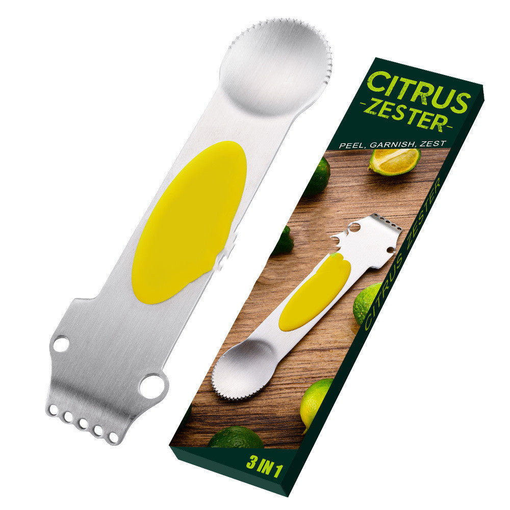 Multifunctional orange peeler