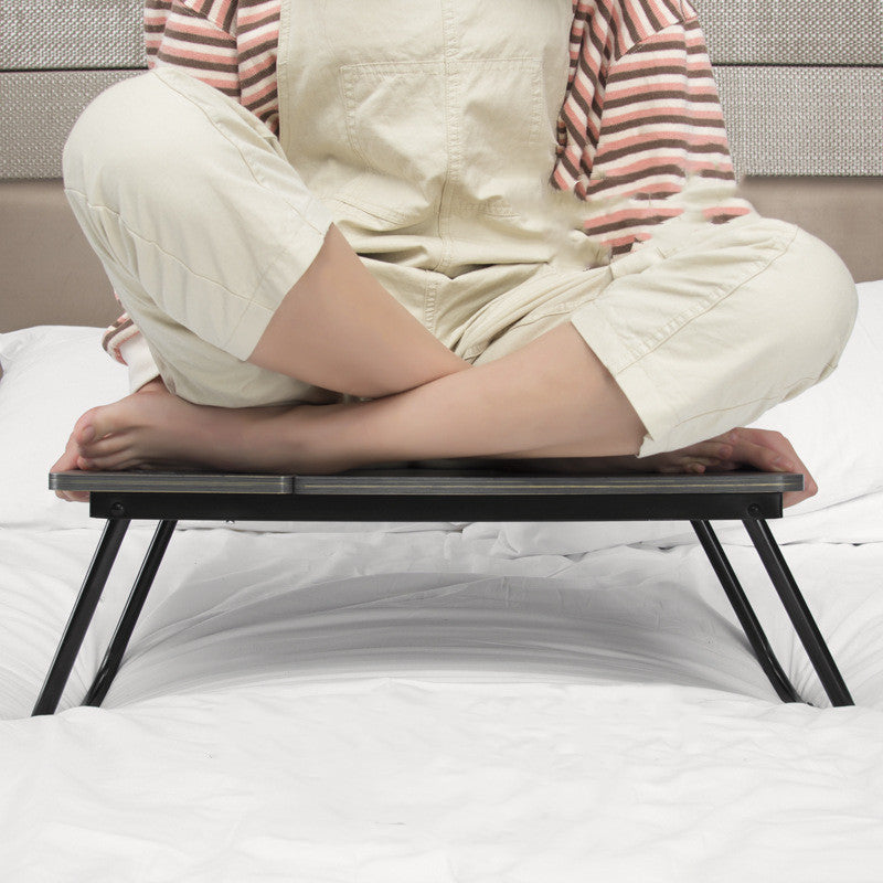Folding And Adjustable Small Table Computer Stand On The Bed