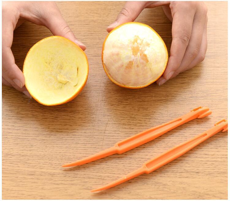 2pcs Plastic peeler orange