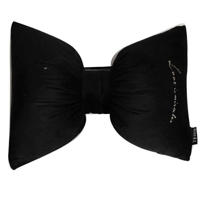 Velvet car headrest pillow