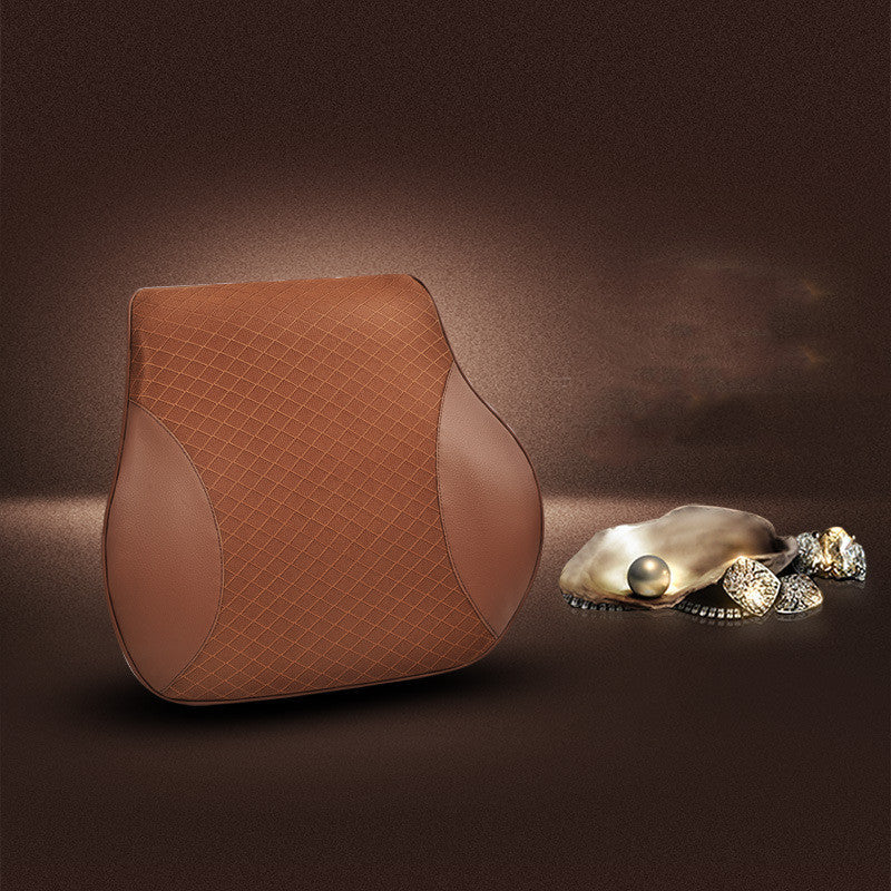 Headrest in car seat cushion