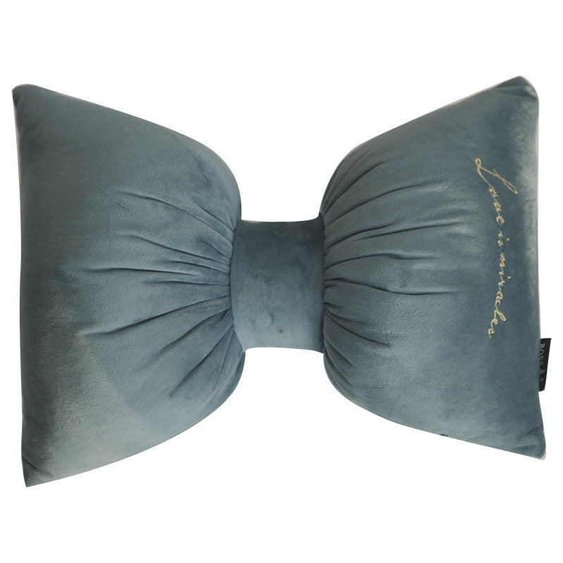 Velvet car headrest pillow