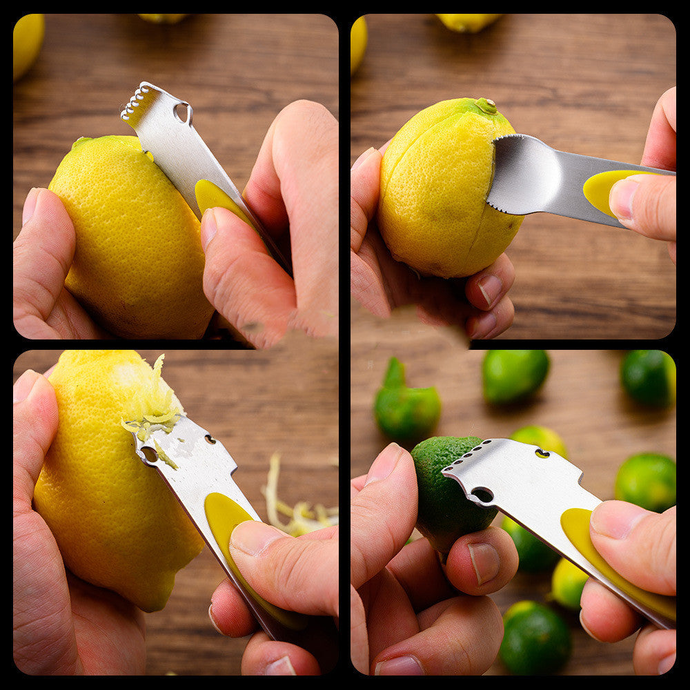 Multifunctional orange peeler