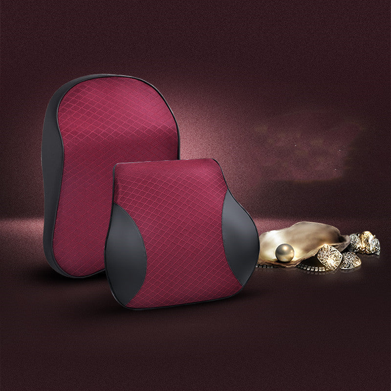 Headrest in car seat cushion