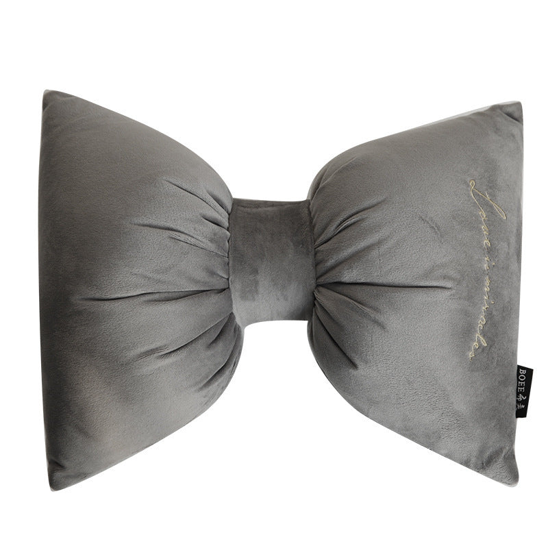 Velvet car headrest pillow