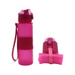 500ML Folding Silicone Water Bottle Sports