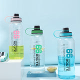 Large Capacity Travel Water Bottle Transparent Plastic Water Cup