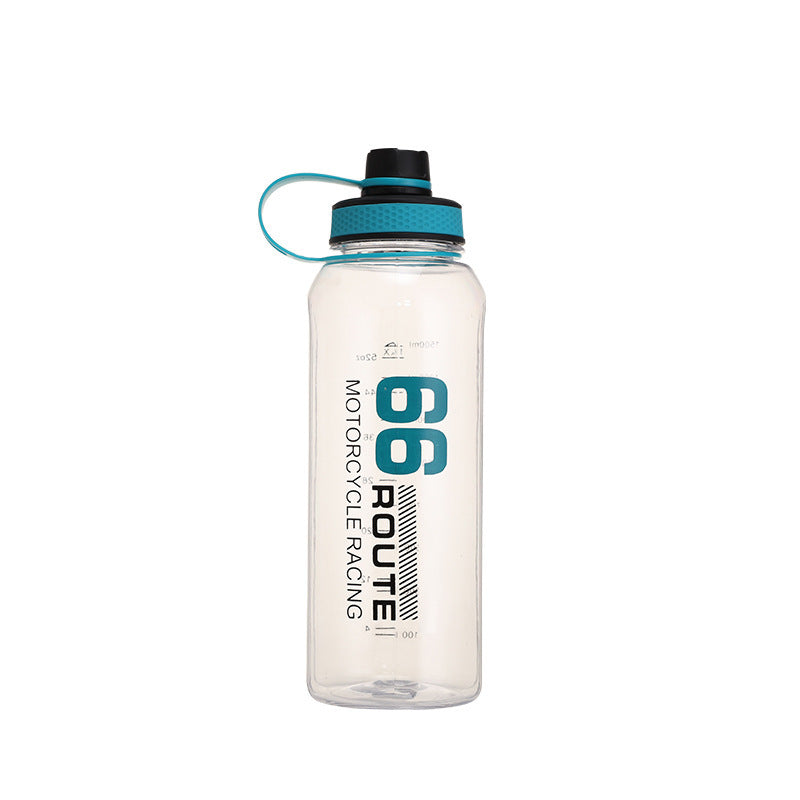 Large Capacity Travel Water Bottle Transparent Plastic Water Cup