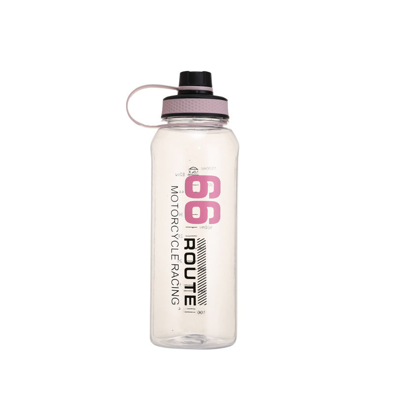 Large Capacity Travel Water Bottle Transparent Plastic Water Cup