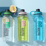 Large Capacity Travel Water Bottle Transparent Plastic Water Cup
