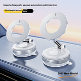 Magnetic Phone Holder With Vacuum Suction Foldable Adjustable Car Mount Magnetic Bracket Suction Nonslip For Busy Commuters